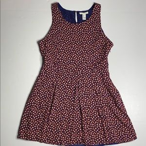 I Love H81 Navy Blue, Red, & Cream Dress M